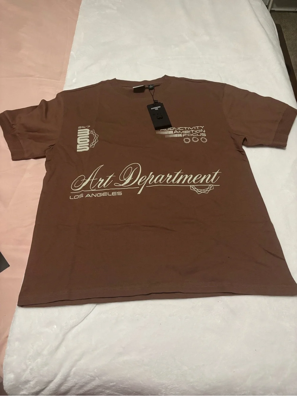 Art Department Los Angeles Men's Brown Graphic Short Sleeve Tee